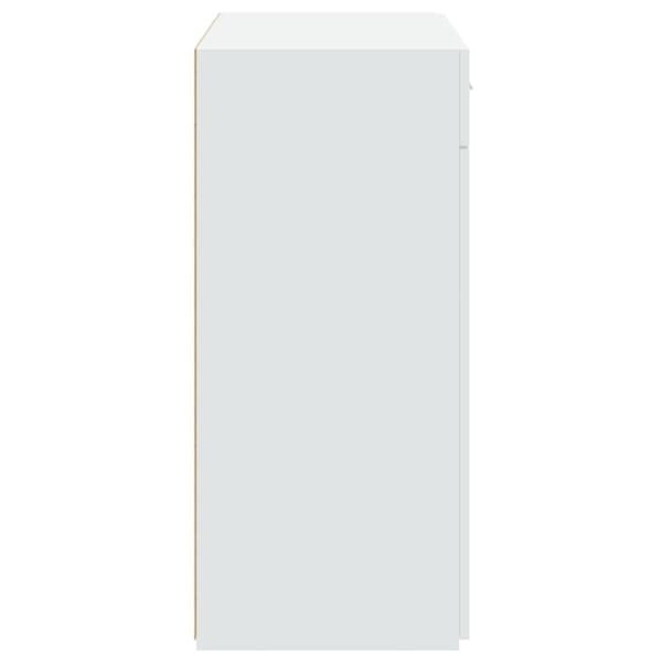 Skänk vit 80x42,5x93 cm konstruerat trä