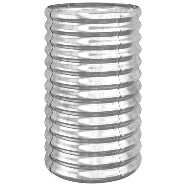 Odlingslåda galvaniserat stål 40x40x68 cm silver