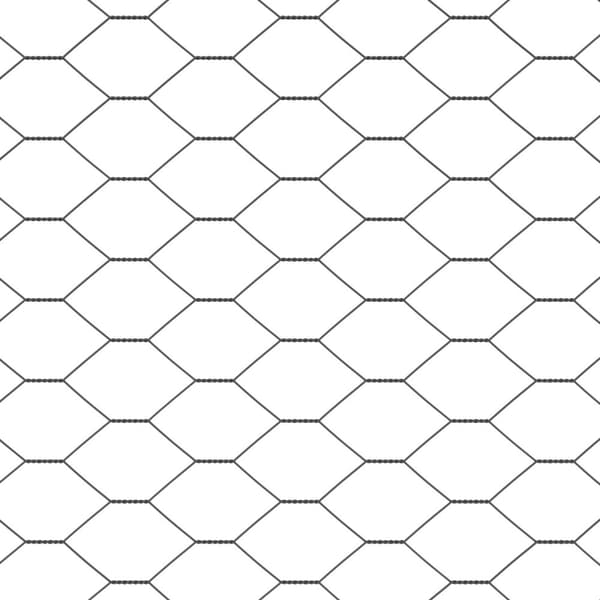 Hexagonstängsel Grå 0,6 x 100 m PVC