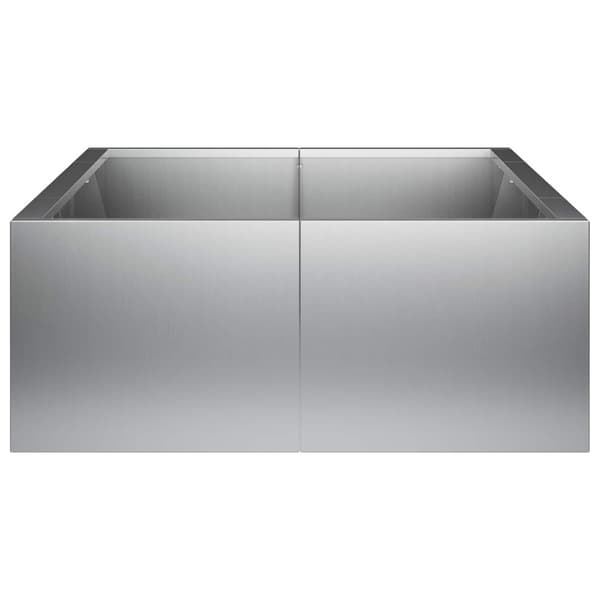 Stödvägg 6 st 200 x 100 x 30 cm Galvaniserat stål Silver