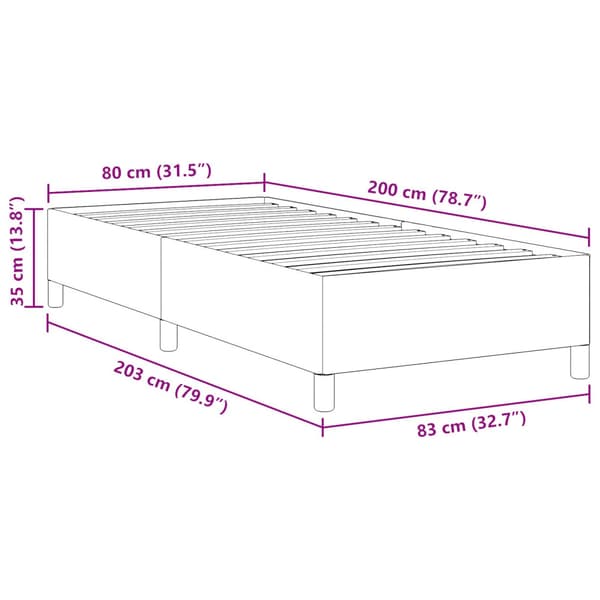 Bäddfjäder Ljusgrå 80 x 200 cm Kordread tyg