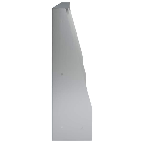 Stödvägg 4 st 80 x 12 x 40 cm Galvaniserat stål Silver