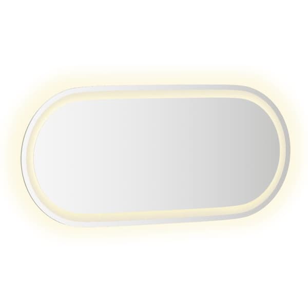 Badrumsspegel LED 80x35 cm oval