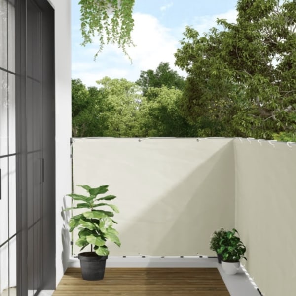 Insynsskydd för balkong vit 600x120 cm PVC
