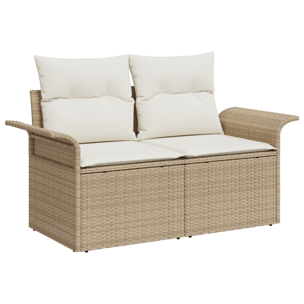 Trädgårdsoffset 4 st Beige konstrotting