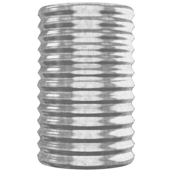 Odlingslåda galvaniserat stål 260x40x68 cm silver