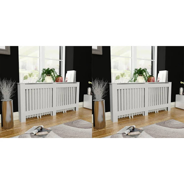 Elementskydd 2 st konstruerat trä vit 172 cm