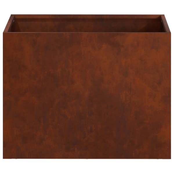 Trädgårdsplanterare 2 st Rostig 40 x 30 x 30 cm