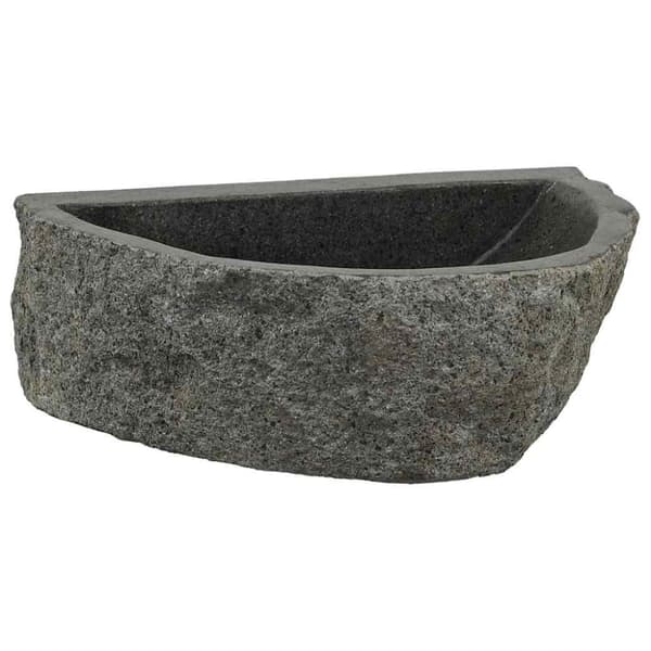 Väggmonterat handfat Grå 37 x 30 x 12 cm River Stone
