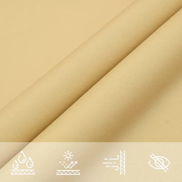 Solsegel sandfärgat 3x2 m 100% polyesteroxford