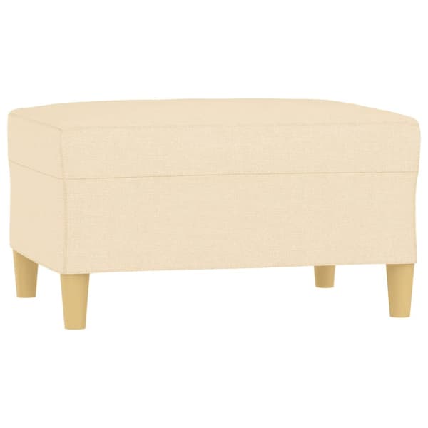 Fotpall gräddvit 70x55x41 cm tyg