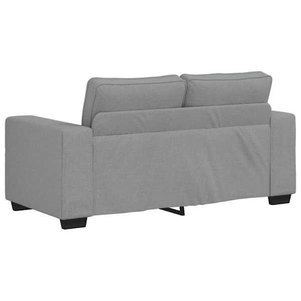 2-sitssoffa ljusgrå 160x77x82 cm tyg