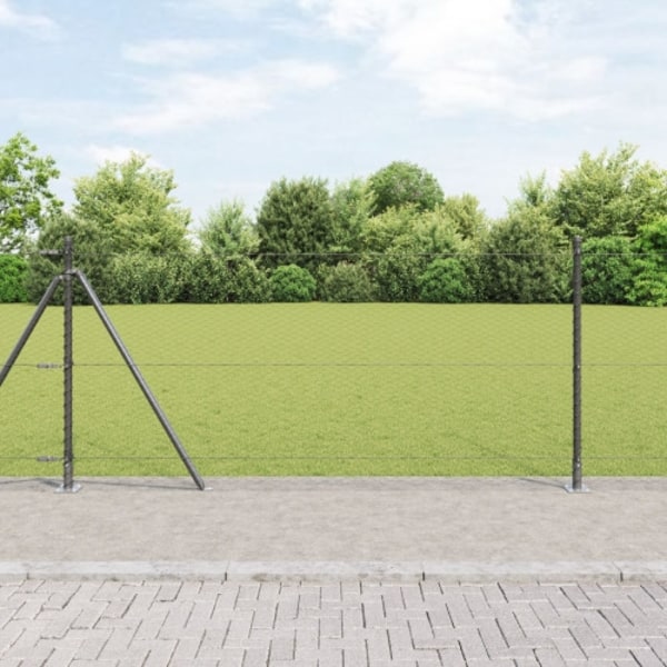 Hexagonstängsel Grå 1x100 m Stål