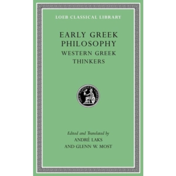 Early Greek Philosophy, Volume II (inbunden, eng)