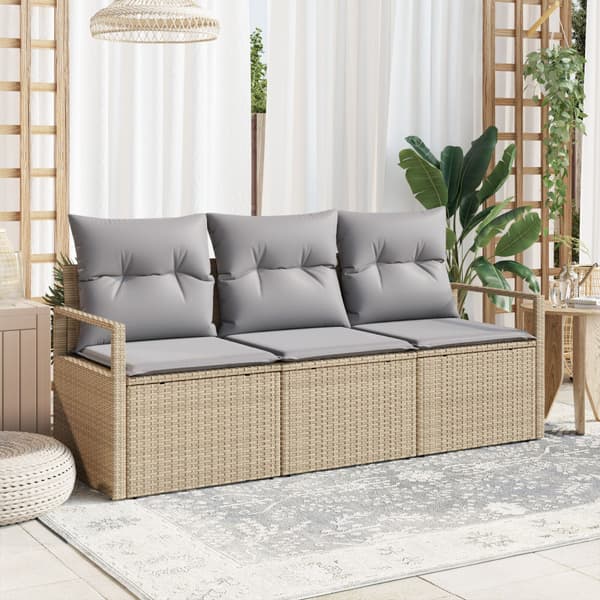 Soffset 3 pcs Beige konstrotting