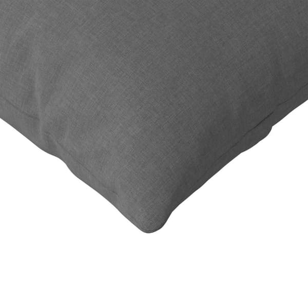 Sofakuddar 2 pcs Mörkgrå 145 x 40 cm tyg