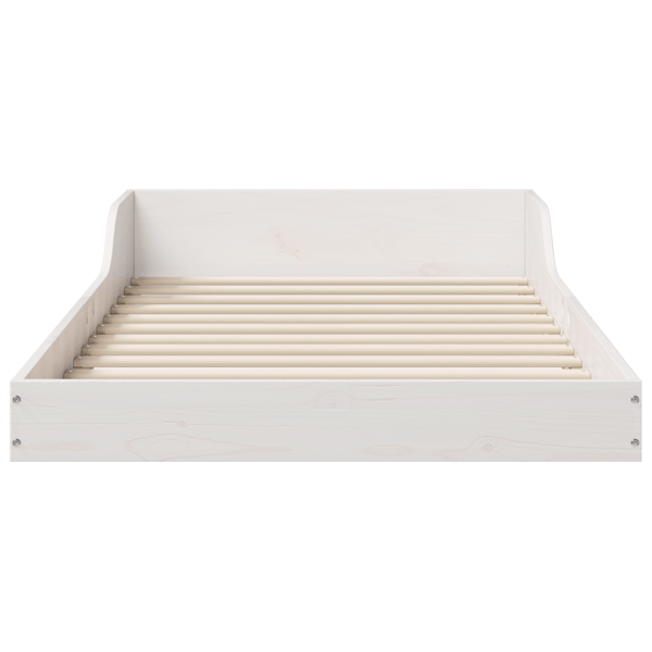 Sängram Vit 100 x 210 cm Massiv furu