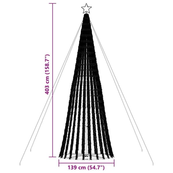LED julgran 1028 LED kallvit 403 cm