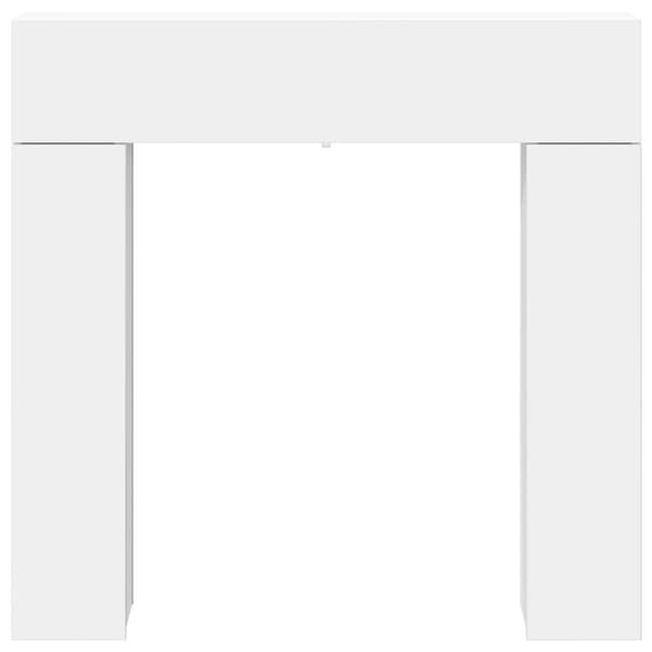 Eldstadsram Vit 102 x 18 x 100,5 cm Konstruerat trä