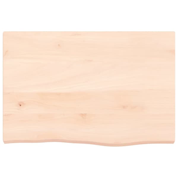 Hyllplan 60x40x(2-4) cm obehandlad massiv ek
