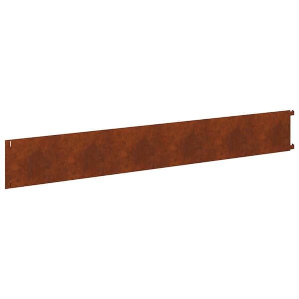 Kant för gräsmatta 10 pcs 102 x 15 x 4 cm Stål Rostig