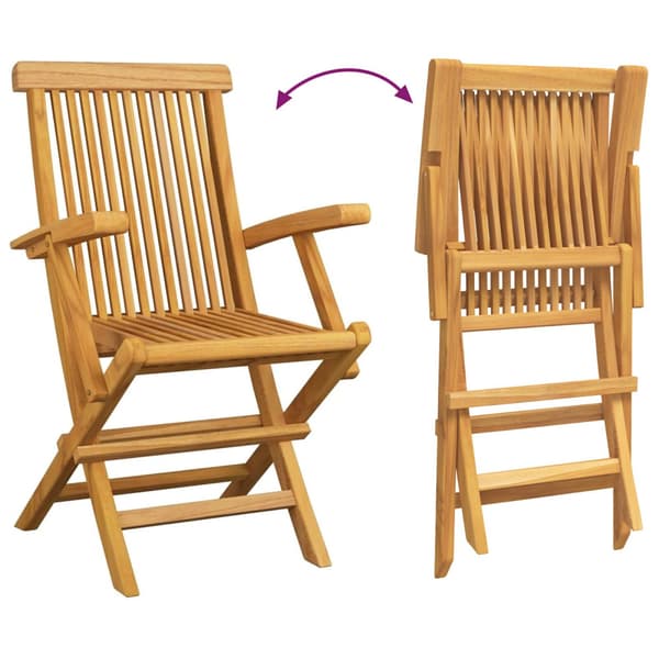 Trädgårdsmöbelset 7 pcs Brun Massivt teakträ