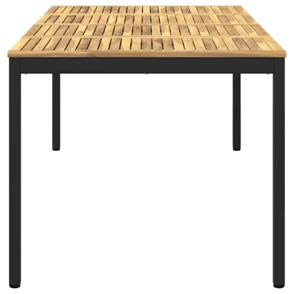Trädgårds Middagsbord Vit och svart 196 x 100,5 x 75 cm