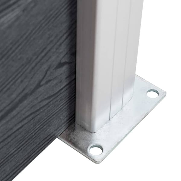 Staketstolpar 2 st aluminium 185 cm