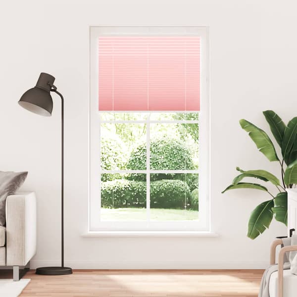 Plisserad persienn rosa 110x200 cm tyg bredd 109,4cm polyester