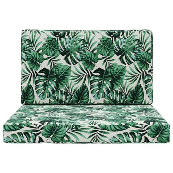 Utomhus Soffa Kudde 2 pcs Bladmönster Polyester