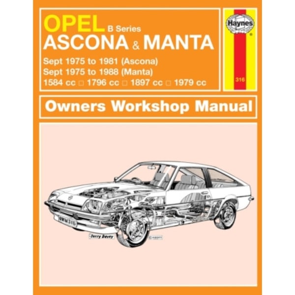 Opel Ascona & Manta (B Series) (Sept 75 - 88) Haynes Repair Manual (häftad, eng)