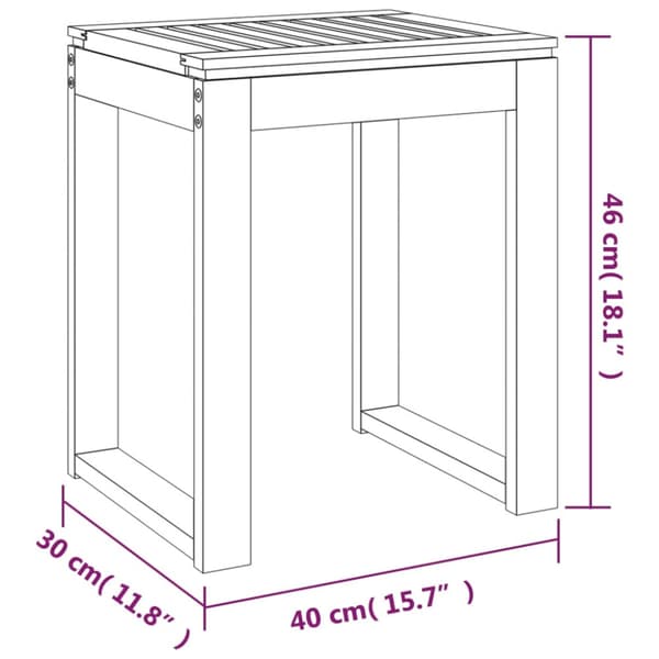 Badrumspall 40x30x46 cm massivt valnötsträ