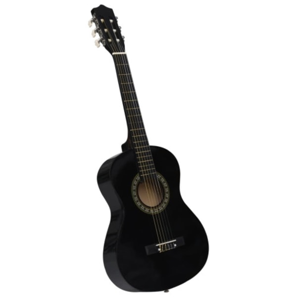 Gitarr för nybörjare och barn klassisk svart 1/2 34"