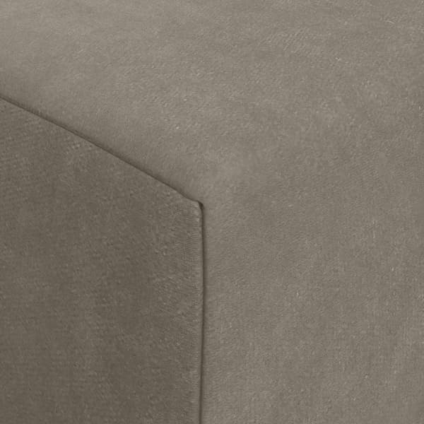 Fällbar Soffbed Ljusgrå 200 x 70 x 15 cm Sammet