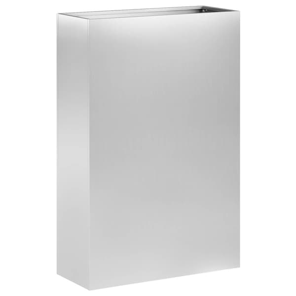 Trädgårdsplanterare 2 st Silver 50 x 20 x 75 cm