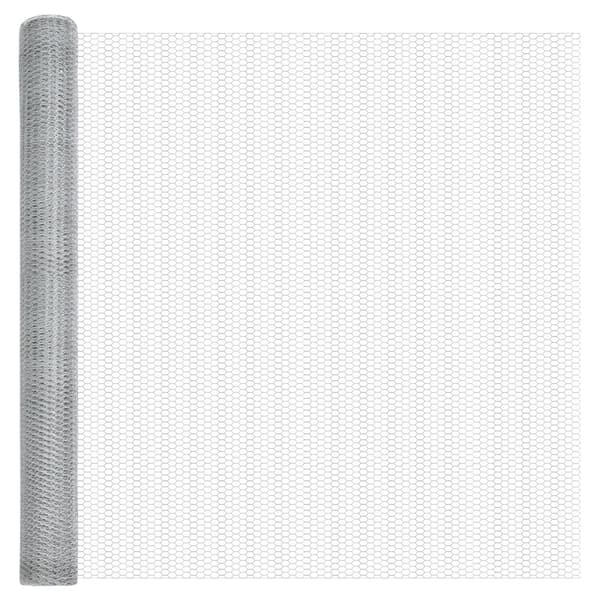 Hexagonstängsel Silver 1,6 x 10 m Galvaniserat stål