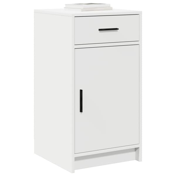 Sideboard med låda Vit 40 x 40,5 x 75 cm Konstruerat trä