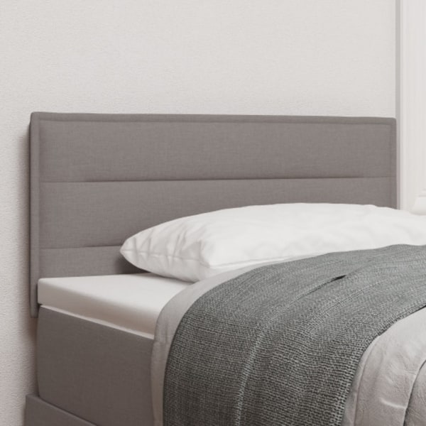 Sänggavel Linjer Design Taupe 80 cm Tyg