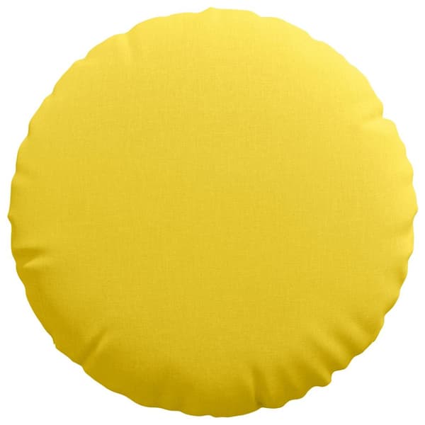 Sittkuddar 2 pcs Ljusgul Ø80 x 29 cm tyg