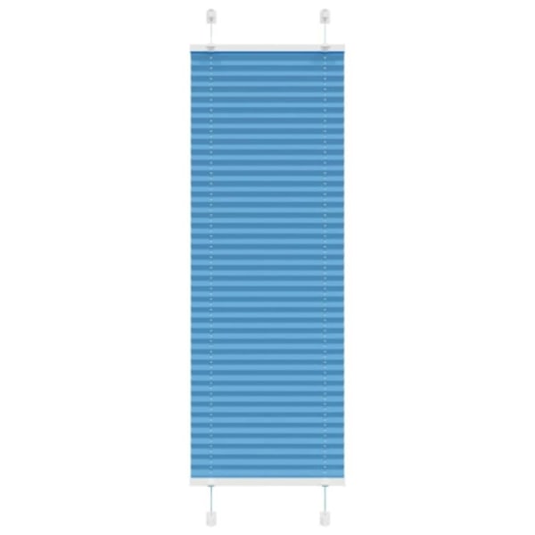 Plisserad persienn blå 40x100cm tyg bredd 39,4cm polyester