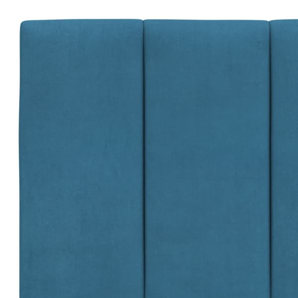 Headboard Cushion "Hanko" Blue 160 cm Velvet