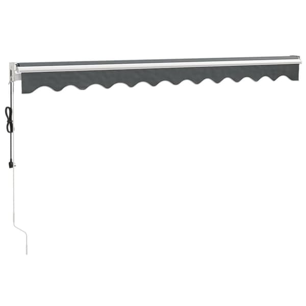Automatisk infällbar markis antracit 3x2,5 m