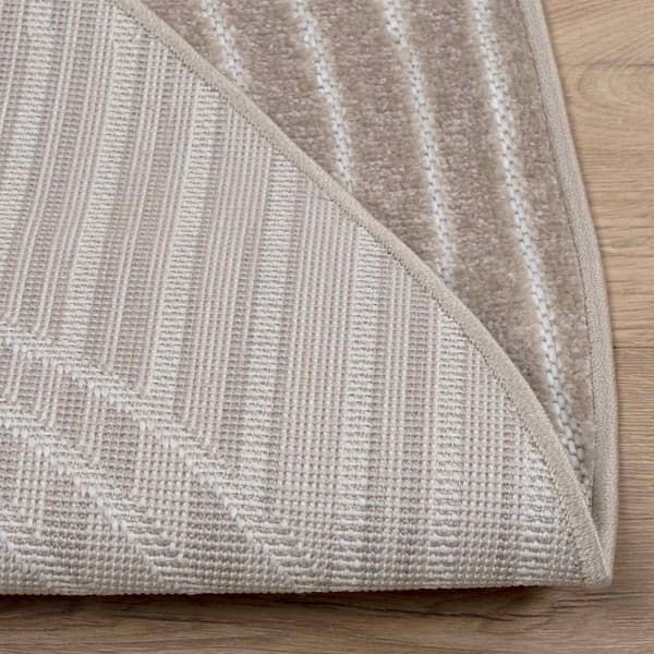 Områdesmattor Rund PALMERAS Beige Ø 200 CM Polyester