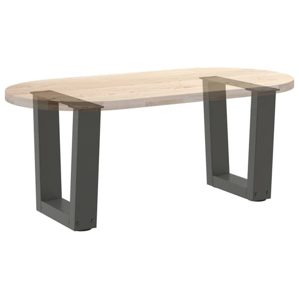 Soffbordsben V-formade 2 st antracit 30x(30-31,3) cm stål
