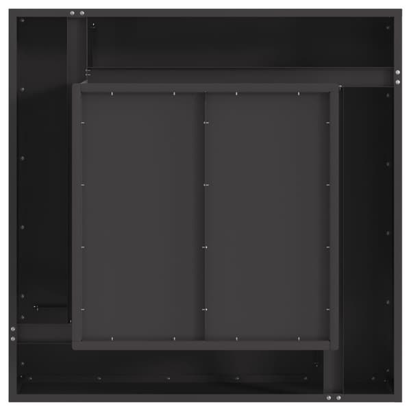 Eldstad Svart 80 x 80 x 40 cm Stål