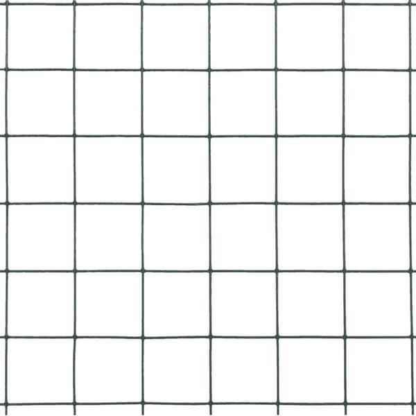Hönsnät stål med PVC-beläggning 10x1,5 m grön