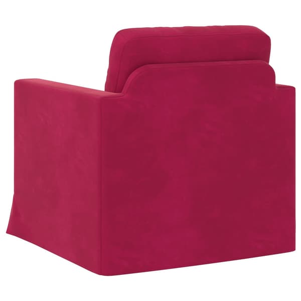 Soffa Vinröd 78 x 78 x 80 cm Sammet