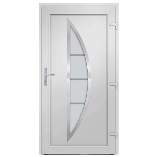 Ytterdörr vit 98x208 cm PVC