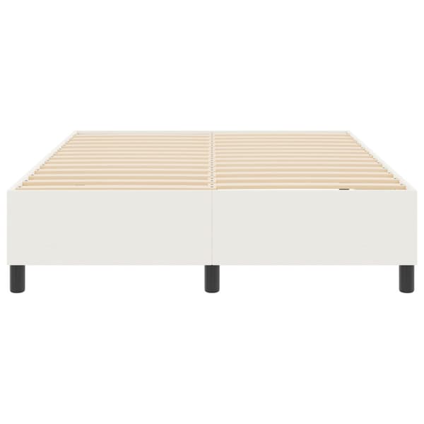 Plattform sängram Kräm 160 x 200 cm Kordread tyg