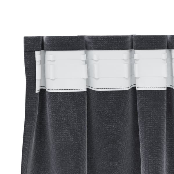 Mörkläggningsgardiner 2 pcs Mörkgrå 140 x 140 cm Sammet